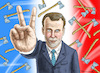 Cartoon: ENDKAMPF IN FRANKREICH (small) by marian kamensky tagged putinversteher,assange,emmanuel,macron,le,pen,präsidentenwahl,in,frankreich