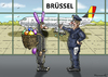 Cartoon: FALSCHER HASE (small) by marian kamensky tagged terroranschlag,in,brüssel,flüchtlingskrise,ostern,grosseinsatzt