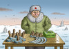 Cartoon: Flohmarktputin (small) by marian kamensky tagged moodys,rating,putin,ukraine,junk,ramsch,russland