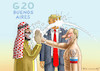 Cartoon: G 20 IN BUENOS HAIRES (small) by marian kamensky tagged babtschenko,ukraine,russland,putin,mord,poroschenko,trump,merkel,azovscher,see,g20,buenos,aires