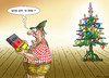 Cartoon: GESCHENK FÜR DEN BAYER (small) by marian kamensky tagged santa,klaus,weihnachten,geschenke,bescherung