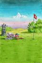 Cartoon: Golfer (small) by marian kamensky tagged humor