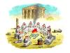 Cartoon: Greece Idyll (small) by marian kamensky tagged greece,crisis