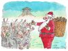 Cartoon: Griechische Weihnachten (small) by marian kamensky tagged santa,claus,greece,financial,crisis,christmas,euro