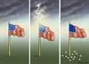 Cartoon: HAKENBLITZ (small) by marian kamensky tagged obama,trump,präsidentenwahlen,usa,baba,vanga,republikaner,demokraten,tv,duell,versus,clinton,supermond,faschismus