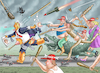 Cartoon: HEXENJAGD (small) by marian kamensky tagged hilfsbereite,justizministerin,bondi,epstein,akte