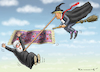 Cartoon: HEXENPINOCCHIO TRUMP (small) by marian kamensky tagged merkel macron reformen eu frankreich trump iran atomdeal rohani