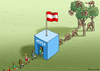 Cartoon: HOFERS DEVOLUTION (small) by marian kamensky tagged norbert,hofer,van,der,bellen,fpö,österreichische,präsidentenwahlen