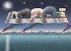 Cartoon: HORMUSMUSS (small) by marian kamensky tagged strasse,von,hormus,wieder,gesperrt,no,pershings,for,merz