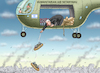 Cartoon: HUMANITARIAN AID NETANYAHU (small) by marian kamensky tagged humanitarian,aid,netanyahu,gaza,hamas
