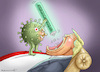 Cartoon: Hydroxychloroquin (small) by marian kamensky tagged coronavirus,epidemie,gesundheit,panik,stillegung,trump,pandemie
