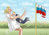 Cartoon: Karin Kneissl tanzt mit Putin (small) by marian kamensky tagged obama,trump,präsidentenwahlen,usa,baba,vanga,republikaner,inauguration,demokraten,wikileaks,faschismus,putin,fifa,world,cup,in,russia,karin,kneissl