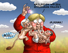 Cartoon: Koalition über Oppermann (small) by marian kamensky tagged edathy,kinderpornoskandal,firedrich,gabriel,merkel,groko