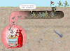 Cartoon: LICHT AM ENDE DES HAMAS-TUNNELS (small) by marian kamensky tagged hamas,greift,israel,an