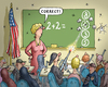 Cartoon: Mathe in Amerika (small) by marian kamensky tagged waffen,in,amerika,gewalt,waffengesetze,usa