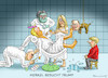 Cartoon: MERKEL BESUCHT TRUMP (small) by marian kamensky tagged obama,trump,präsidentenwahlen,usa,baba,vanga,republikaner,inauguration,demokraten,wikileaks,faschismus