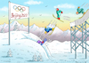 Cartoon: OLYMPISCHE WINTERSPIELE IN CHINA (small) by marian kamensky tagged olympische,winterspiele,in,china