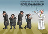 Cartoon: Papst macht ernst (small) by marian kamensky tagged papst,franziskus,kalabrien,mafiosis,exkommunizierung