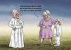Cartoon: Schawan im Vatikan (small) by marian kamensky tagged annette,schawan,vatikan,botschafterin,papst,franziskus