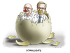 Cartoon: Schnulligate (small) by marian kamensky tagged glaeseker,wulff,prozes