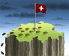 Cartoon: Schwarzmalerische Schweiz (small) by marian kamensky tagged schweiz,zuwanderung,referendum