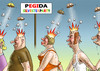 Cartoon: SILVESTERPARTY IN DRESDEN (small) by marian kamensky tagged silvesterparty,in,dresden,pegida