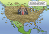 Cartoon: THANKSGIVING (small) by marian kamensky tagged obama trump präsidentenwahlen usa baba vanga republikaner demokraten tv duell versus clinton faschismus