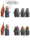 Cartoon: Toleranter Erdogan (small) by marian kamensky tagged erdogan,lachverbot,türkei,islam,frauenrechte