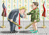 Cartoon: TRUMP BESUCHT SZYDLO IN POLEN (small) by marian kamensky tagged trump,besucht,szydlo,in,polen