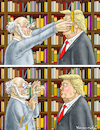 Cartoon: TRUMP IN THE BOOKSTORE (small) by marian kamensky tagged obama,trump,präsidentenwahlen,usa,baba,vanga,republikaner,inauguration,demokraten,fbi,james,comey,wikileaks,faschismus