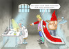 Cartoon: TRUMP MACHT DRUCK (small) by marian kamensky tagged us,wahlen,joe,biden,trump,corona