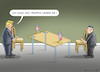 Cartoon: TRUMP SAGT AB (small) by marian kamensky tagged obama,trump,präsidentenwahlen,usa,baba,vanga,republikaner,inauguration,demokraten,kim,jong,un,wikileaks,faschismus