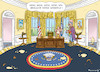 Cartoon: TRUMP WILL KEINE WINDELN ! (small) by marian kamensky tagged obama trump präsidentenwahlen usa baba vanga republikaner inauguration demokraten wikileaks faschismus
