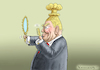 Cartoon: TRUMPS NEUE FRISUR (small) by marian kamensky tagged obama,trump,präsidentenwahlen,usa,baba,vanga,republikaner,inauguration,demokraten,kim,jong,un,nord,korea,wikileaks,faschismus