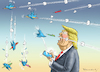 Cartoon: TRUMPTWEET (small) by marian kamensky tagged obama,trump,präsidentenwahlen,usa,baba,vanga,republikaner,inauguration,demokraten,wikileaks,faschismus