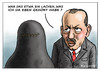 Cartoon: Türkisches Lachverbot (small) by marian kamensky tagged erdogan,lachverbot,türkei,islam,frauenrechte