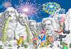 Cartoon: US National holiday (small) by marian kamensky tagged coronavirus,epidemie,gesundheit,panik,stillegung,george,floyd,twittertrump,pandemie
