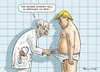 Cartoon: VOLLGESUNDER TRUMP (small) by marian kamensky tagged obama,trump,präsidentenwahlen,usa,baba,vanga,republikaner,demokraten,faschismus
