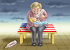Cartoon: WARUM MERKEL BESUCHT TRUMP (small) by marian kamensky tagged merkel,besucht,trump
