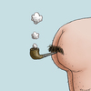 Cartoon: Wenn das Rauchen Krass wird (small) by marian kamensky tagged günter grass