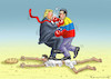 Cartoon: WENN ZWEI DICKE STREITEN (small) by marian kamensky tagged venezuela,maduro,trump,putin,revolution,oil,industry,socialism