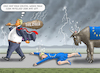 Cartoon: ZOLLGEWALTTÄTER TRUMP (small) by marian kamensky tagged musk,trump,zuckerberg,bezos,felon,and,elon,in,panama,zölle,diktator,selenskyj,putin,ukraine,usa,china,handelskrieg