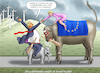 Cartoon: ZOLLVERHANDLUNGEN IN SCHOTTLAND (small) by marian kamensky tagged zollverhandlungen,in,schottland,eu,trump,usa