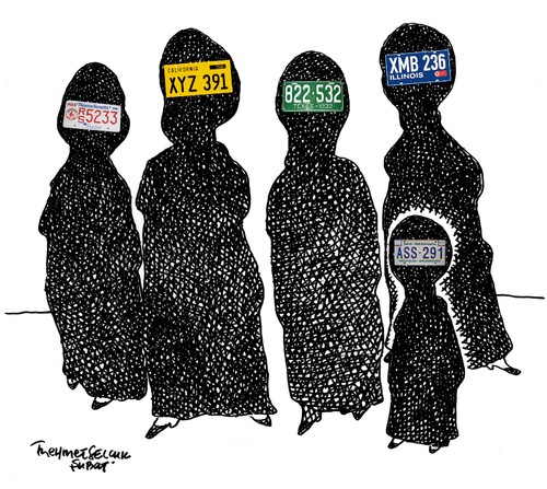 Cartoon: Black sheets (medium) by Mehmet Selcuk tagged peat
