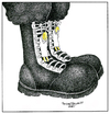 Cartoon: Postal (small) by Mehmet Selcuk tagged military,boots