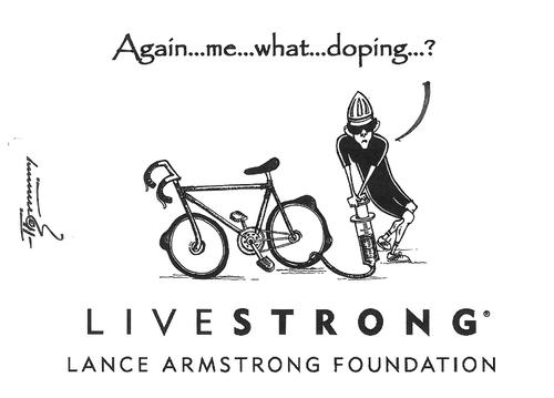 Cartoon: Lance Armstrong (medium) by Thommy tagged lance,armstrong