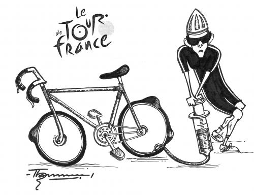 Cartoon: Tour de France (medium) by Thommy tagged tour,de,france,dopping,cycling