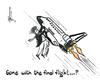 Cartoon: Donald Trump Final Journey (small) by Thommy tagged donald trump endevor final flight
