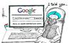 Cartoon: Google search by Indian PM (small) by Thommy tagged india,corruption,manmohan,singh