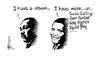 Cartoon: I have dreams (small) by Thommy tagged obama